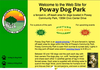 Poway Dog Park site